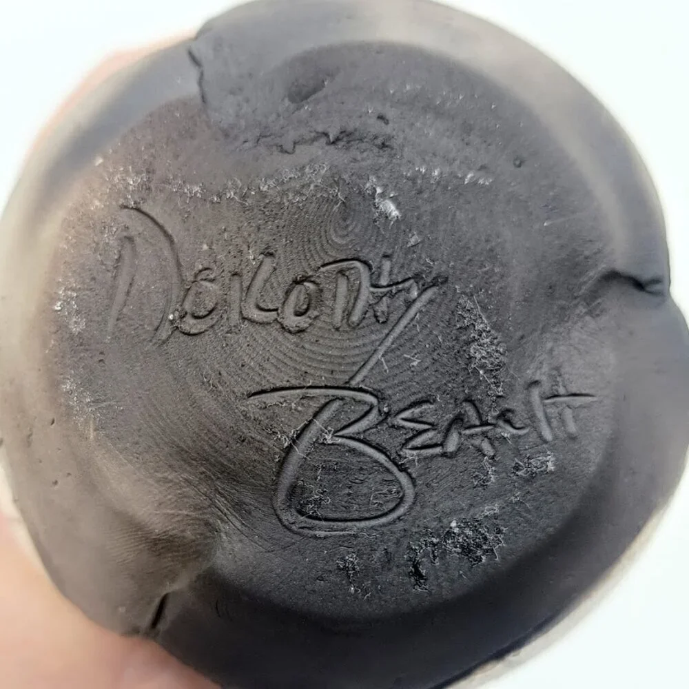 Handmade Dorothy Beach Taupe Studio Pottery Vase